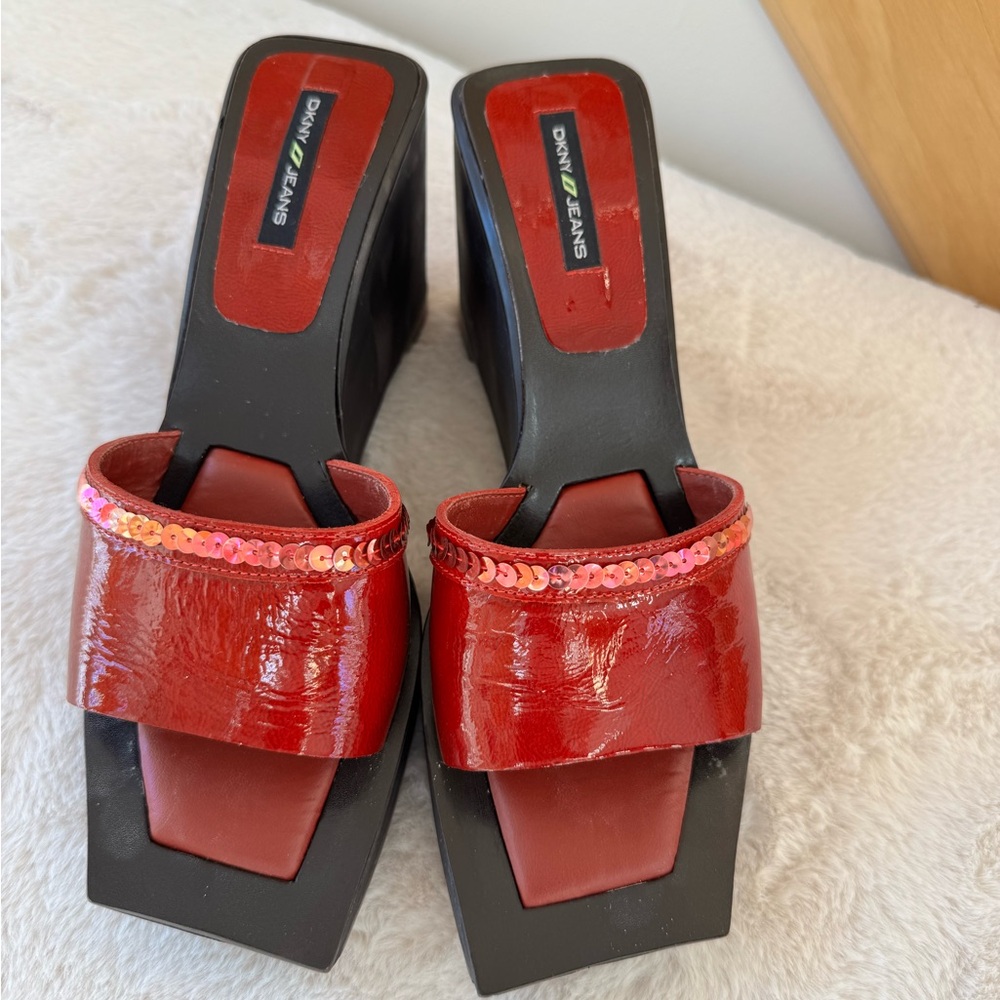 DKNY Red Women's Sandals